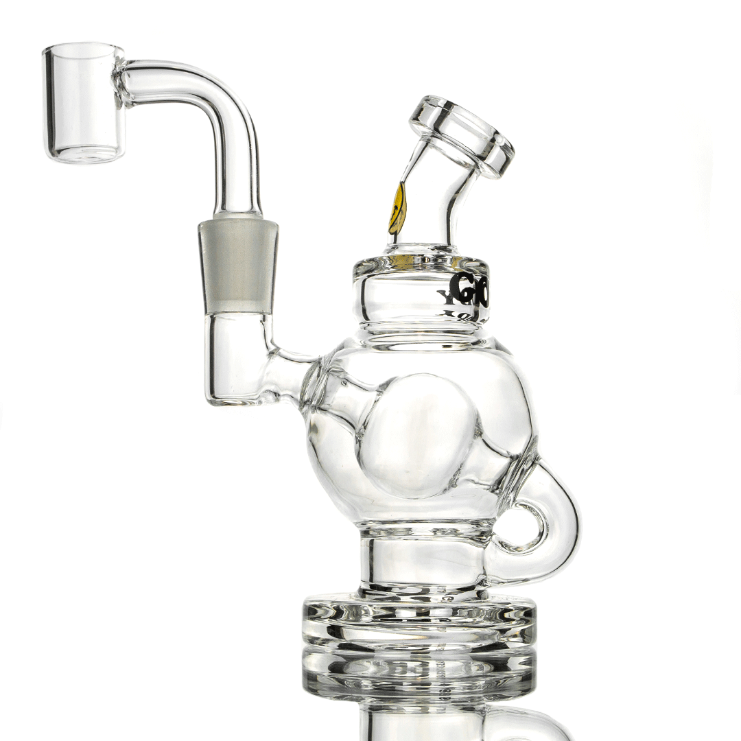 Goody Glass Orbit Mini Rig 4-Piece Kit in Transparent Black with Quartz Banger