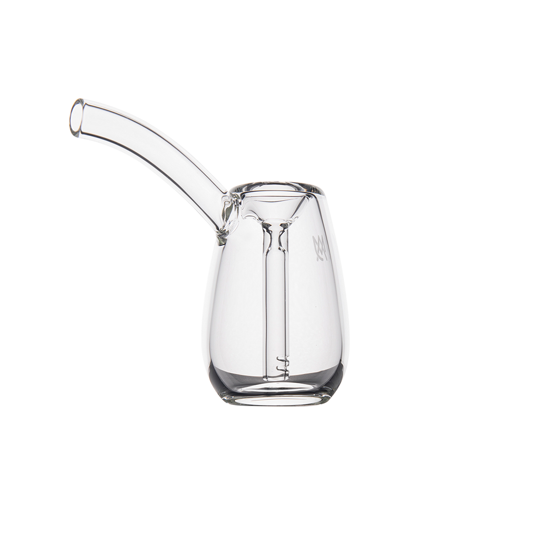 MJ Arsenal Bulb Mini Bubbler in 100% Borosilicate Glass with Compact Design - Front View