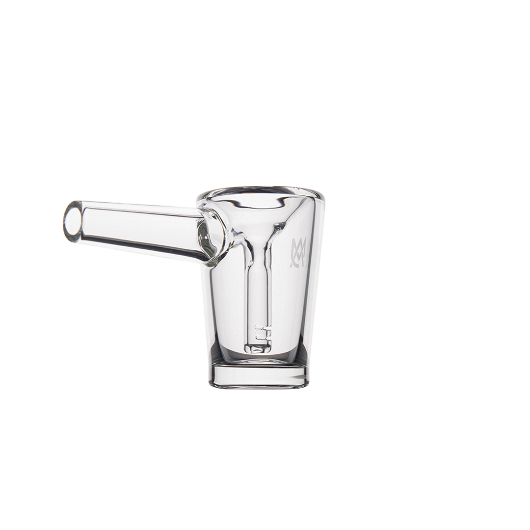MJ Arsenal Basin Compact Bubbler - 100% Borosilicate Glass with Advanced Filtration, Front View