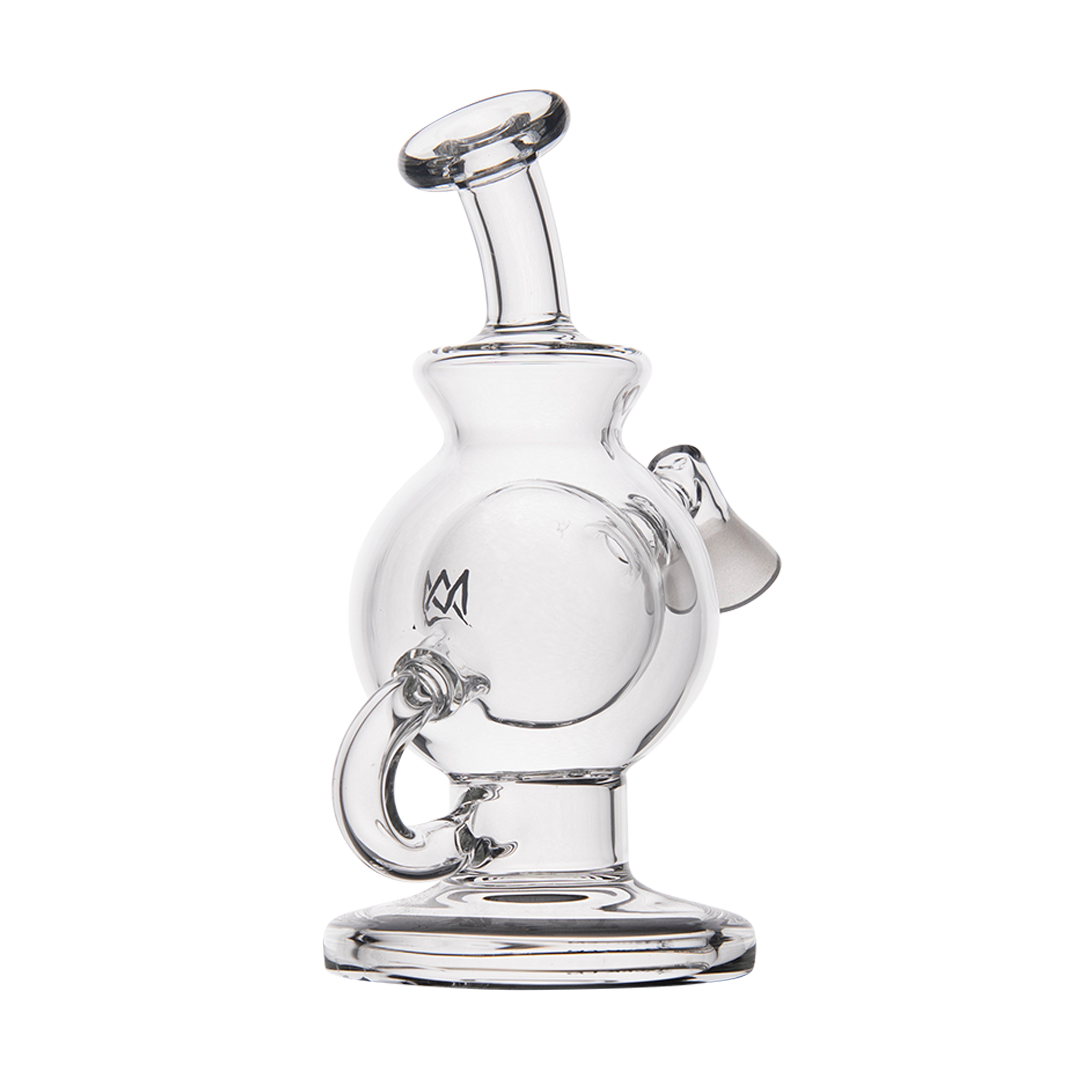 MJ Arsenal Atlas Vape Edition compact dab rig with quartz banger, front view on white background