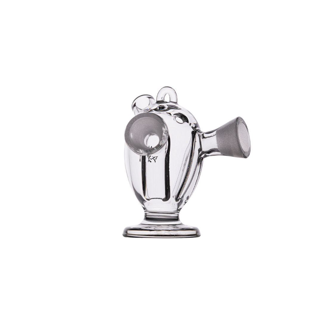 MJ Arsenal Dubbler Original Double Bubbler, compact design, 45-degree joint, front view on white