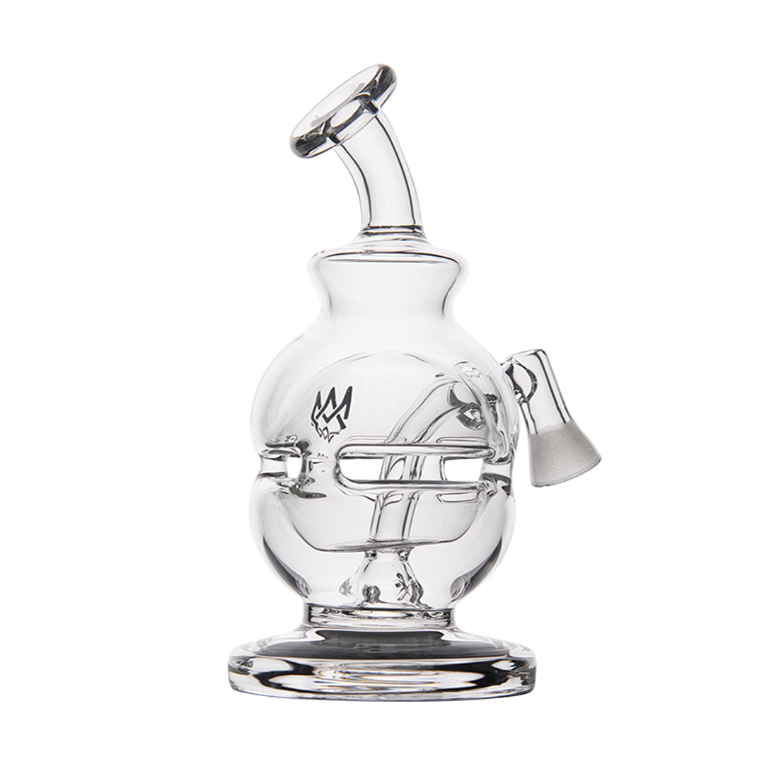 MJ Arsenal Royale Vape Edition Mini Rig with Quartz Banger - Clear Glass Front View