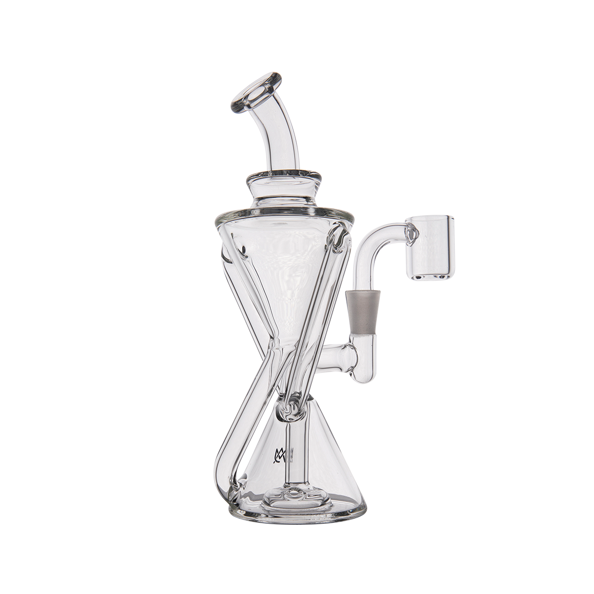 MJ Arsenal Time Turner Mini Dab Rig with Quartz Bucket - Sleek, Portable, Front View
