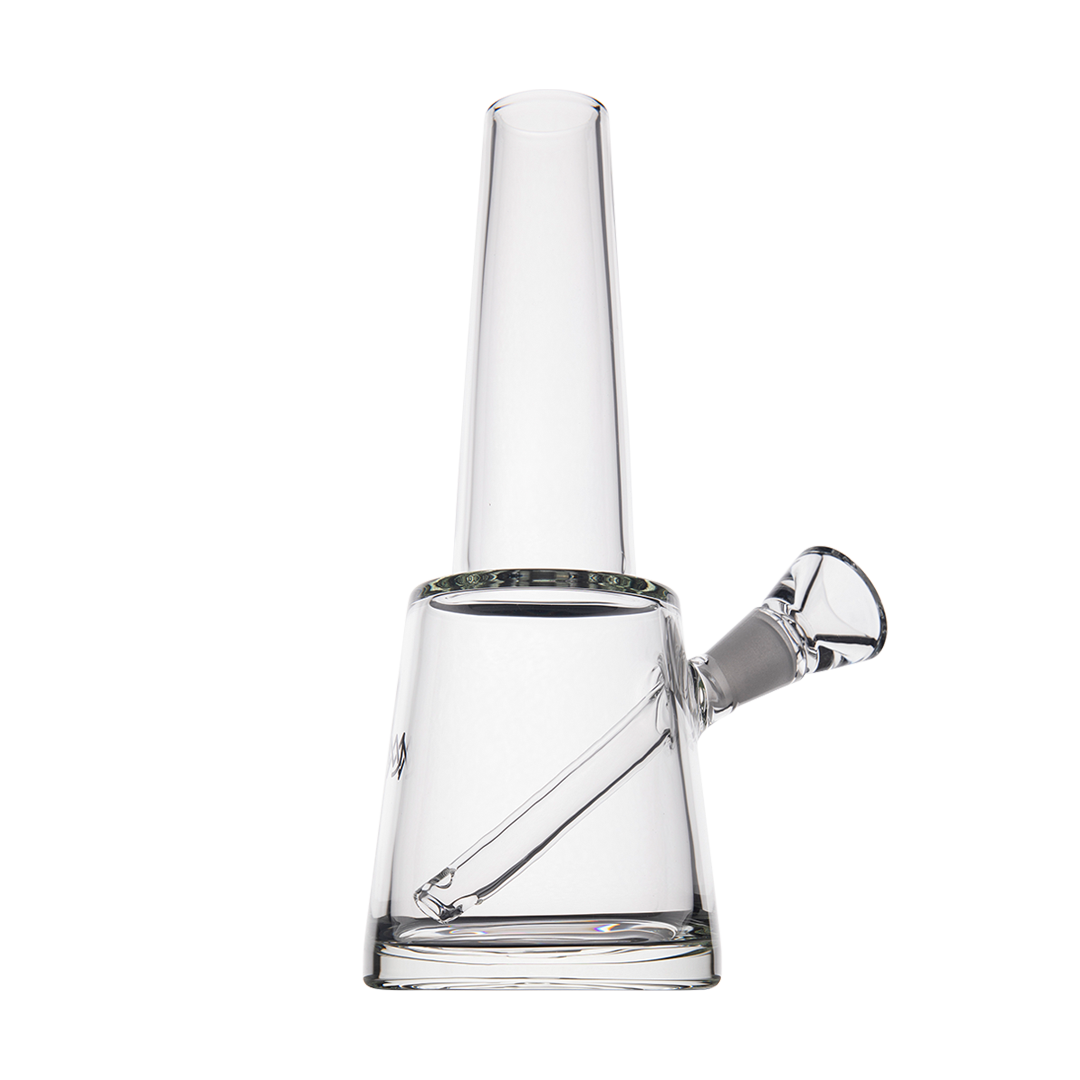 MJ Arsenal Summit Premium Clear Borosilicate Glass Bong with 14mm Joint - Angled Side View
