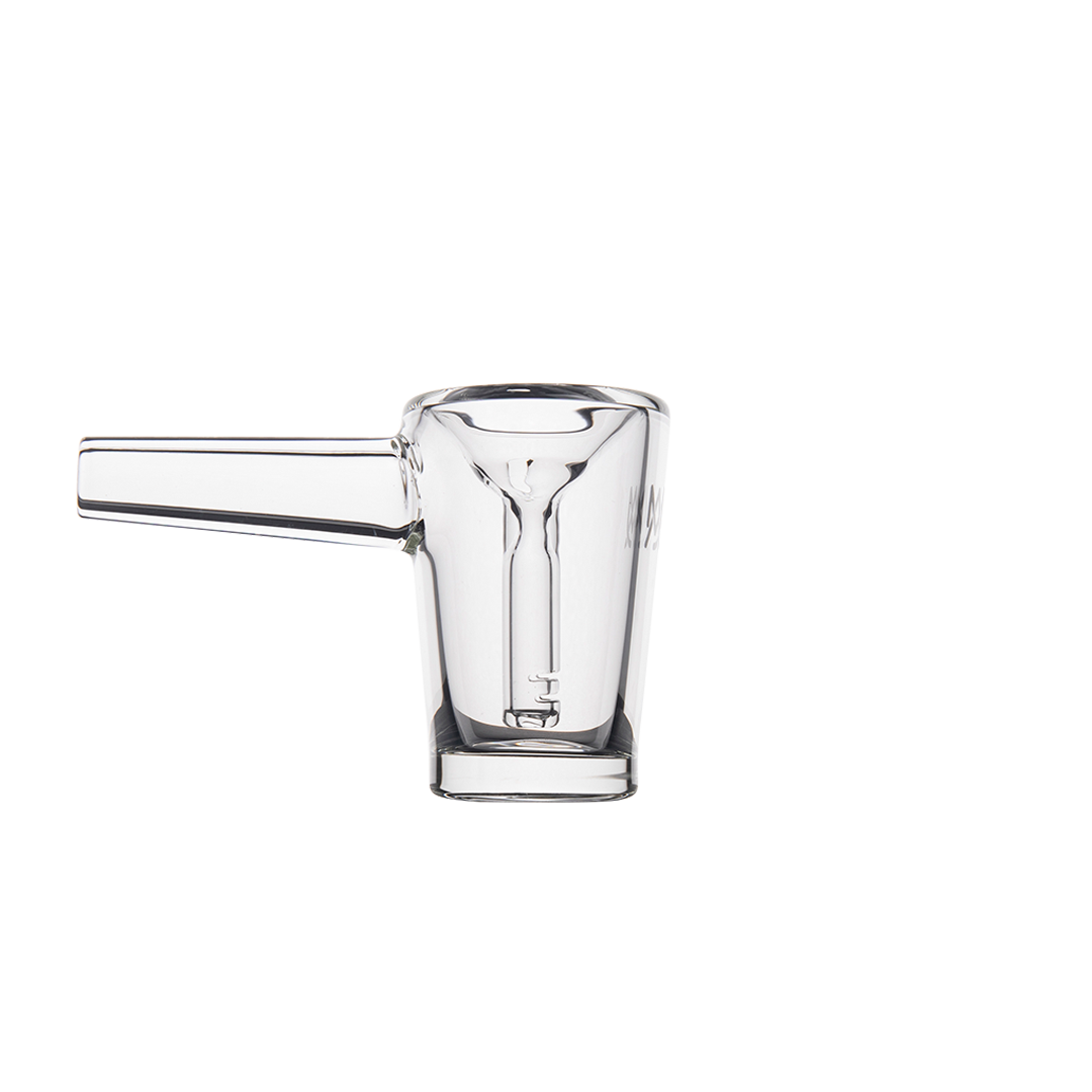 MJ Arsenal Basin Compact Bubbler - Clear Borosilicate Glass with Side Handle