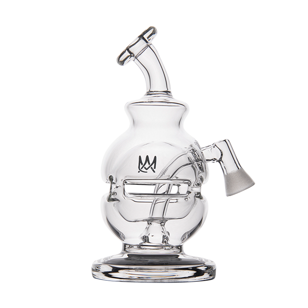 MJ Arsenal Royale Vape Edition mini dab rig with clear glass and side percolator