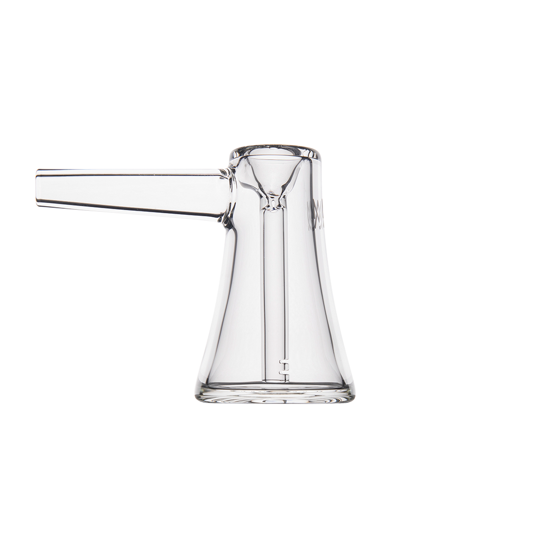 MJ Arsenal Vulkan Bubbler - Clear Glass Mini Bong with Side Mouthpiece