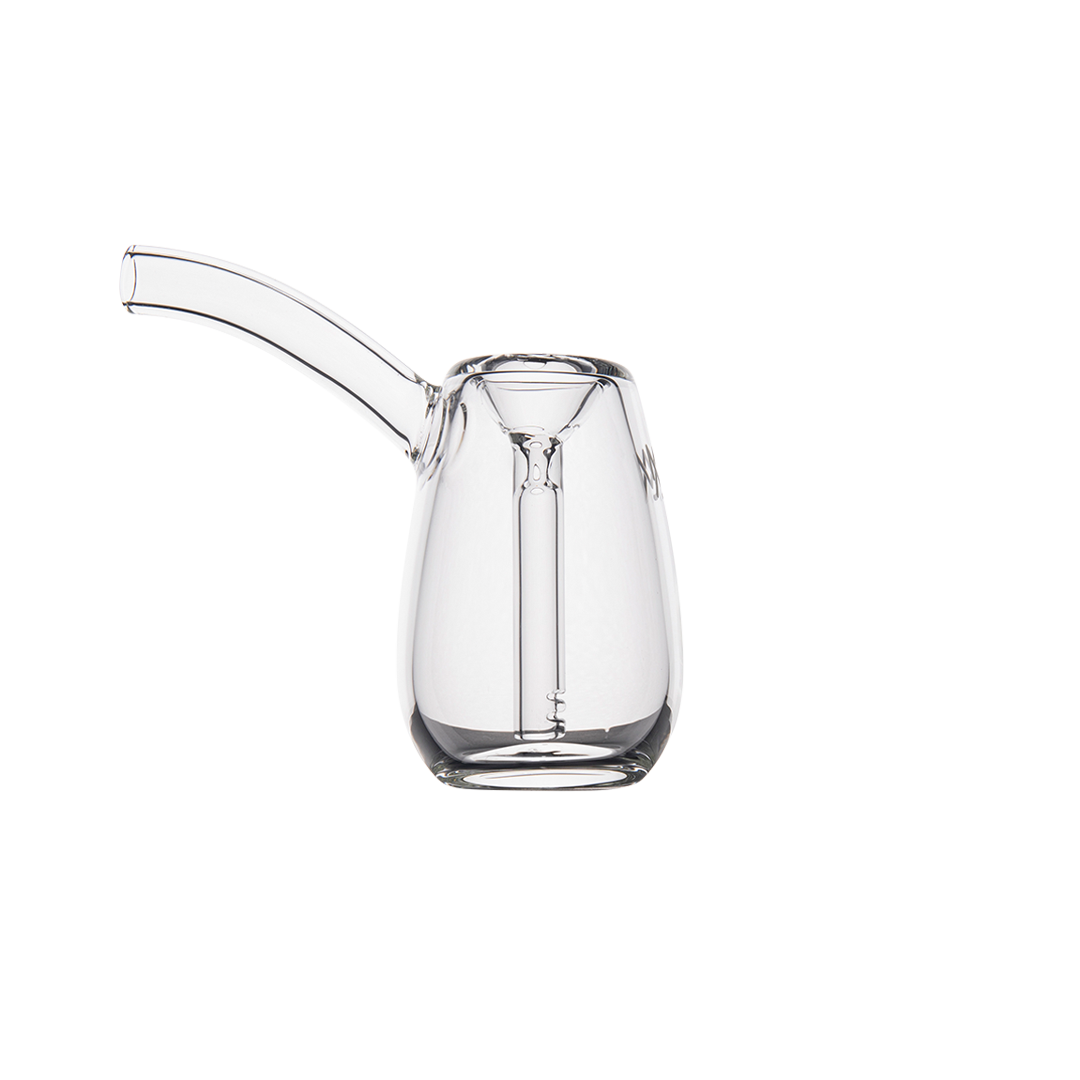 MJ Arsenal Bulb Mini Bubbler made of 100% Borosilicate Glass, front view on white background