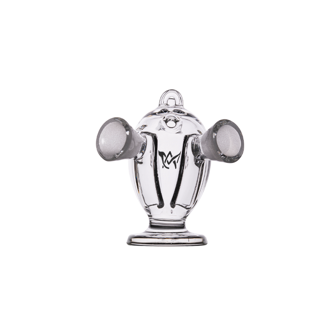 MJ Arsenal Dubbler Original Double Bubbler, 45-degree joint, portable design, front view on white background