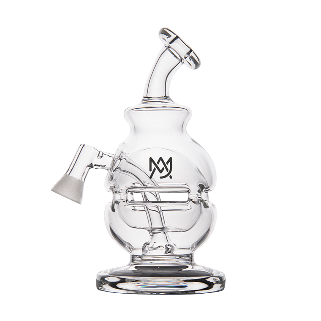 MJ Arsenal Royale Vape Edition dab rig front view with clear glass and compact design