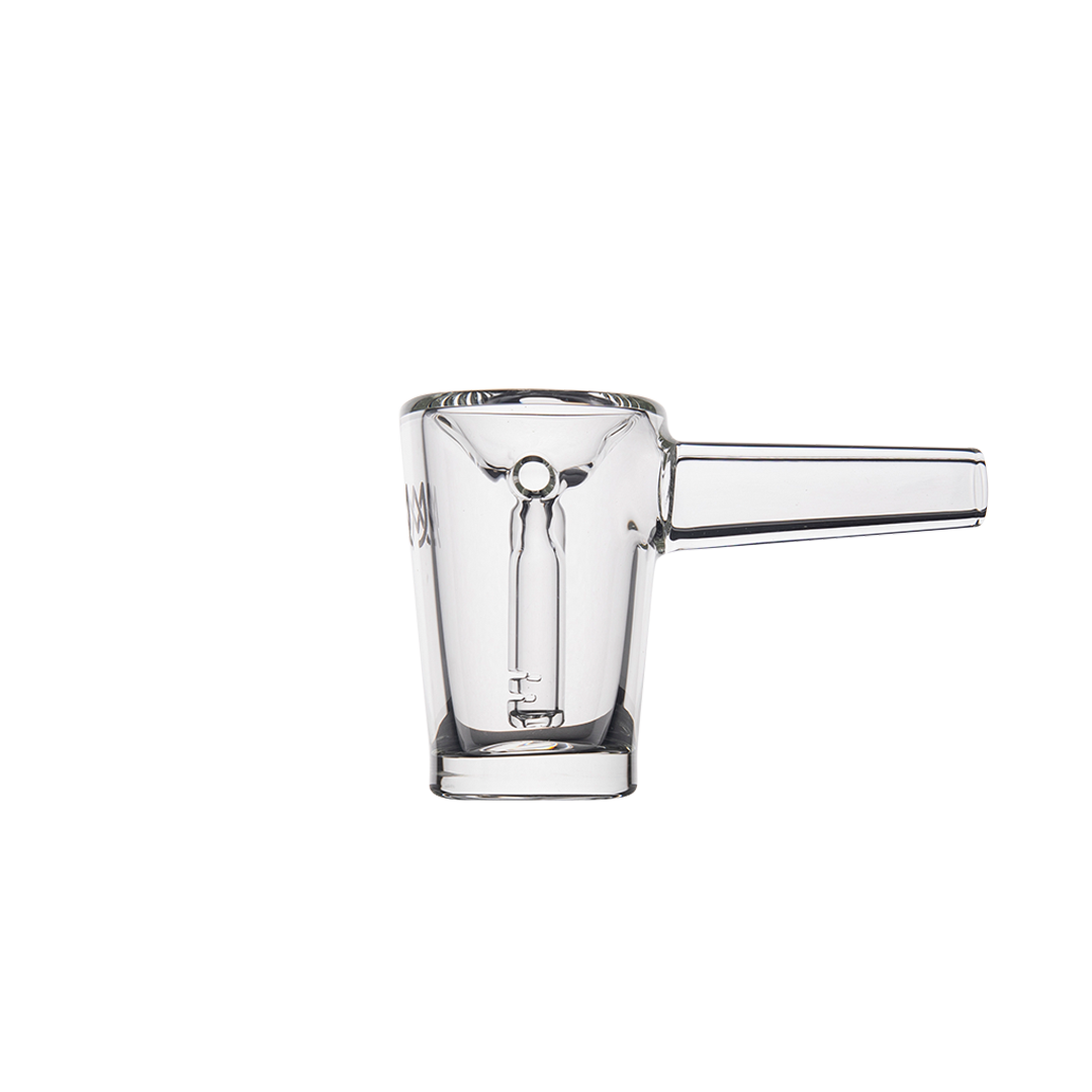 MJ Arsenal Basin Compact Bubbler Bowl - 100% Borosilicate Glass, Front View