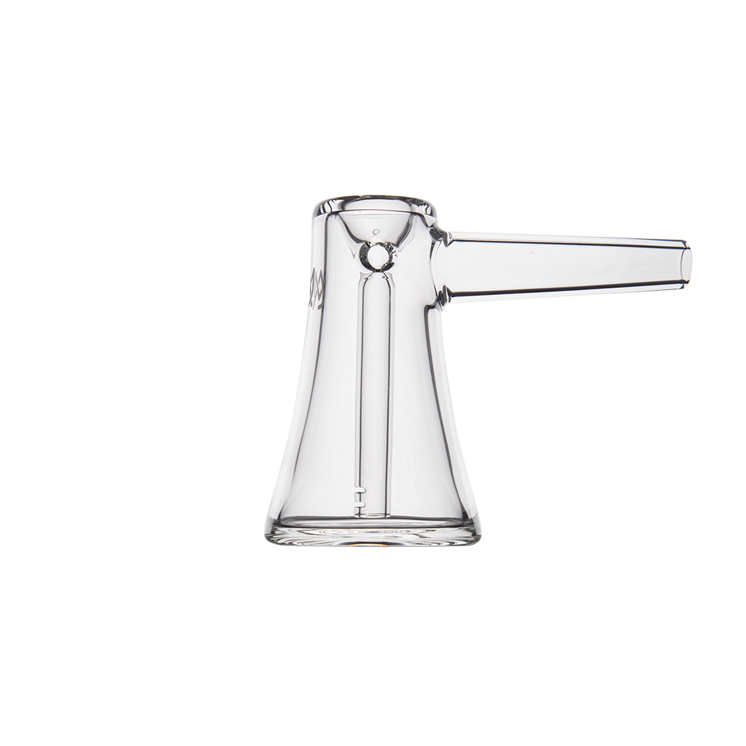 MJ Arsenal Vulkan Bubbler - Compact Clear Glass Side View