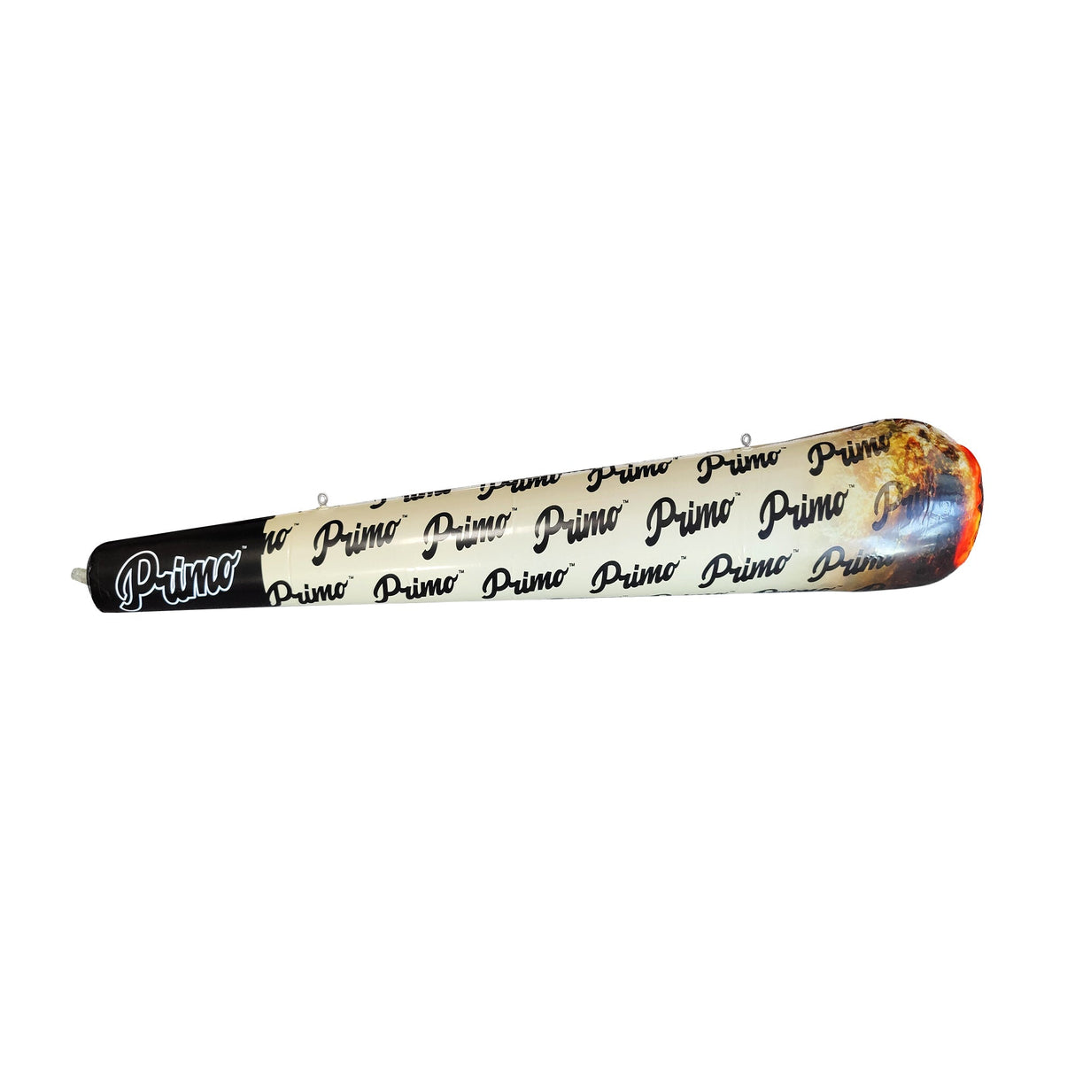Primo Inflatable Pre-Roll Cone with Primo branding, side view on white background
