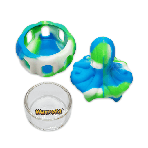 Waxmaid Octopus Silicone Concentrate Container, Multicolor, Top View