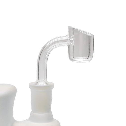Waxmaid 14mm 90Β° Quartz Dab Banger Side View on White Background