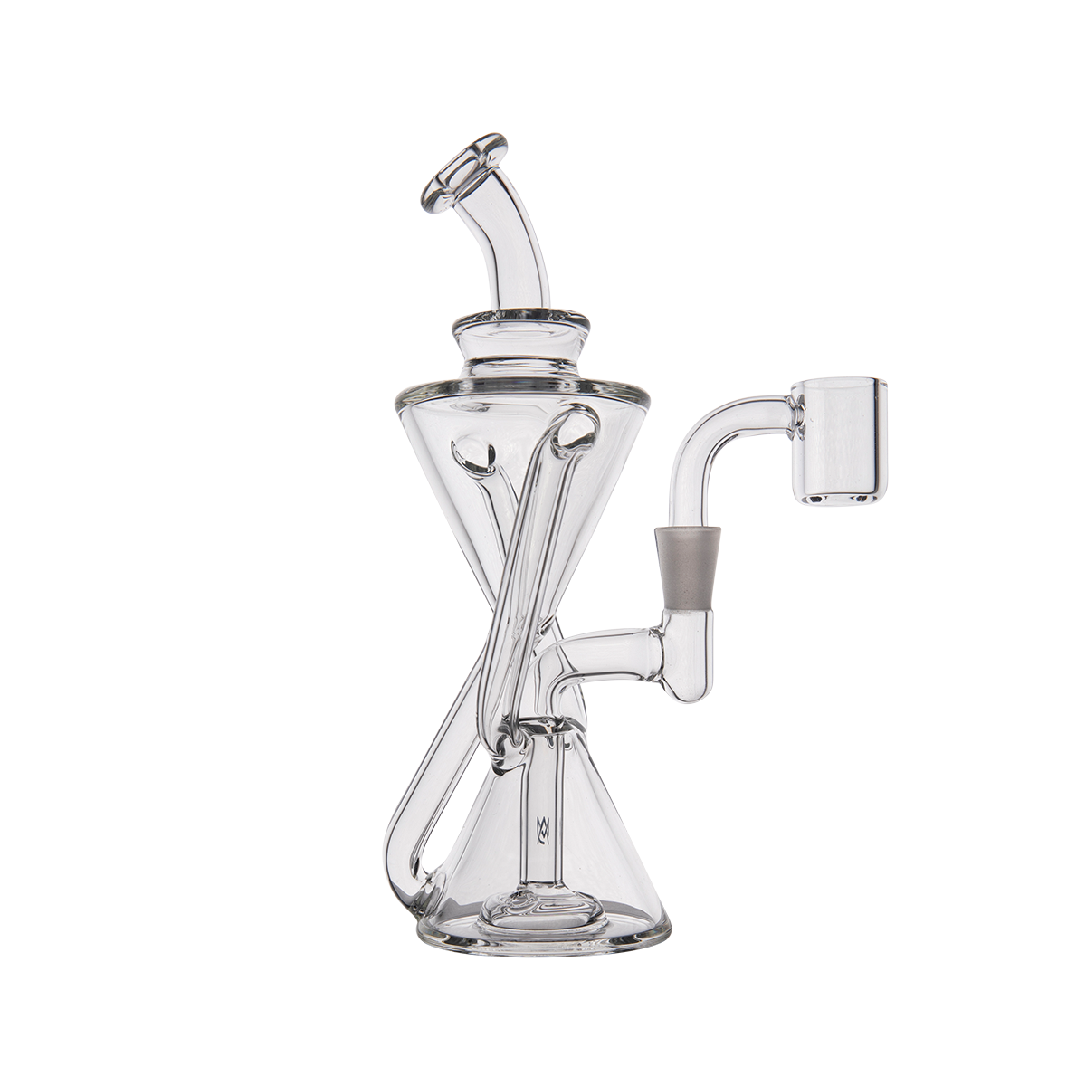 MJ Arsenal Time Turner Mini Dab Rig Front View - Portable with Quartz Bucket