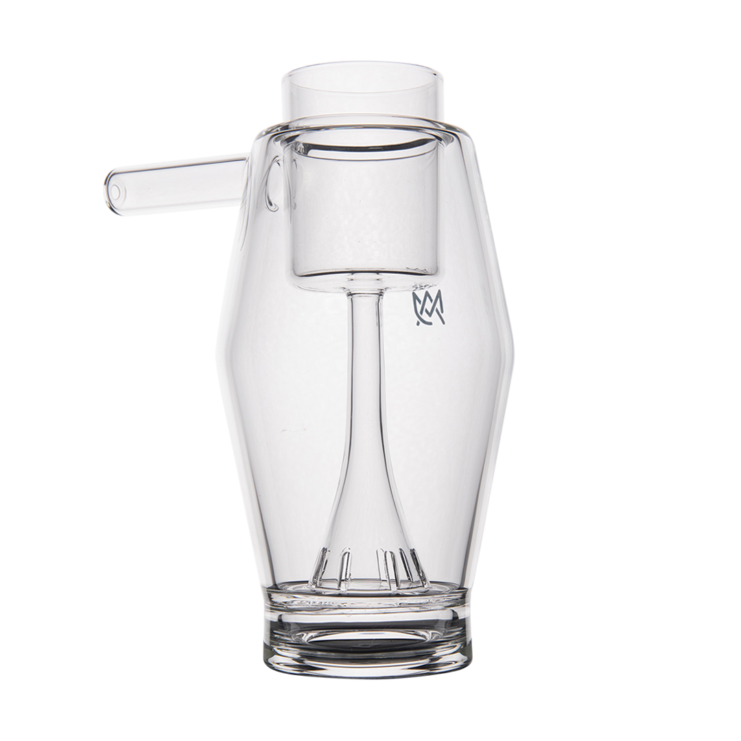 MJ Arsenal Proxy Bubbler - Clear Borosilicate Glass Dabbing Accessory with Side Tube