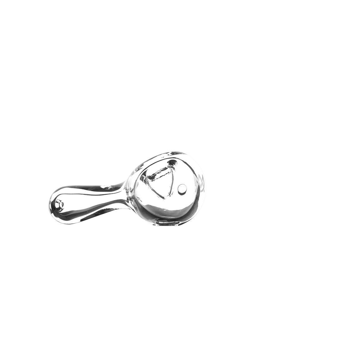 MJ Arsenal Pioneer Hand Pipe - Clear Glass Classic Design - Top View