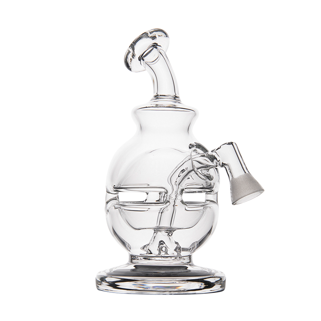 MJ Arsenal Royale Vape Edition compact e-rig with quartz banger, clear glass, front view on white background