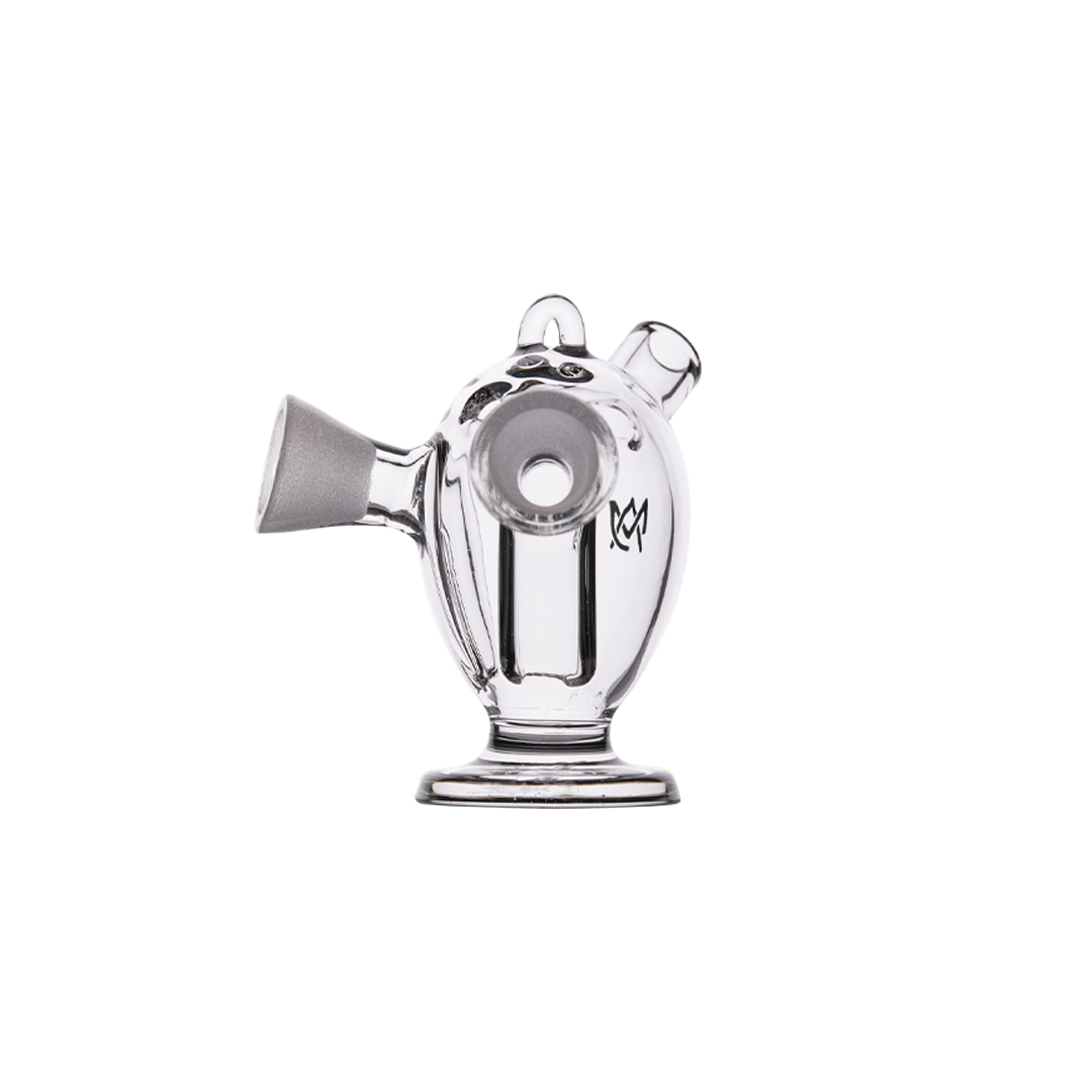 MJ Arsenal Dubbler Original Double Bubbler, borosilicate glass, 45-degree view