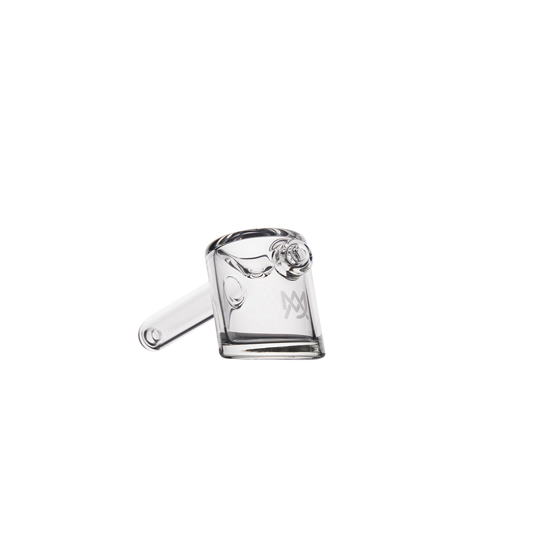 MJ Arsenal Kickstand Hand Pipe with clear glass design and compact size for easy handling