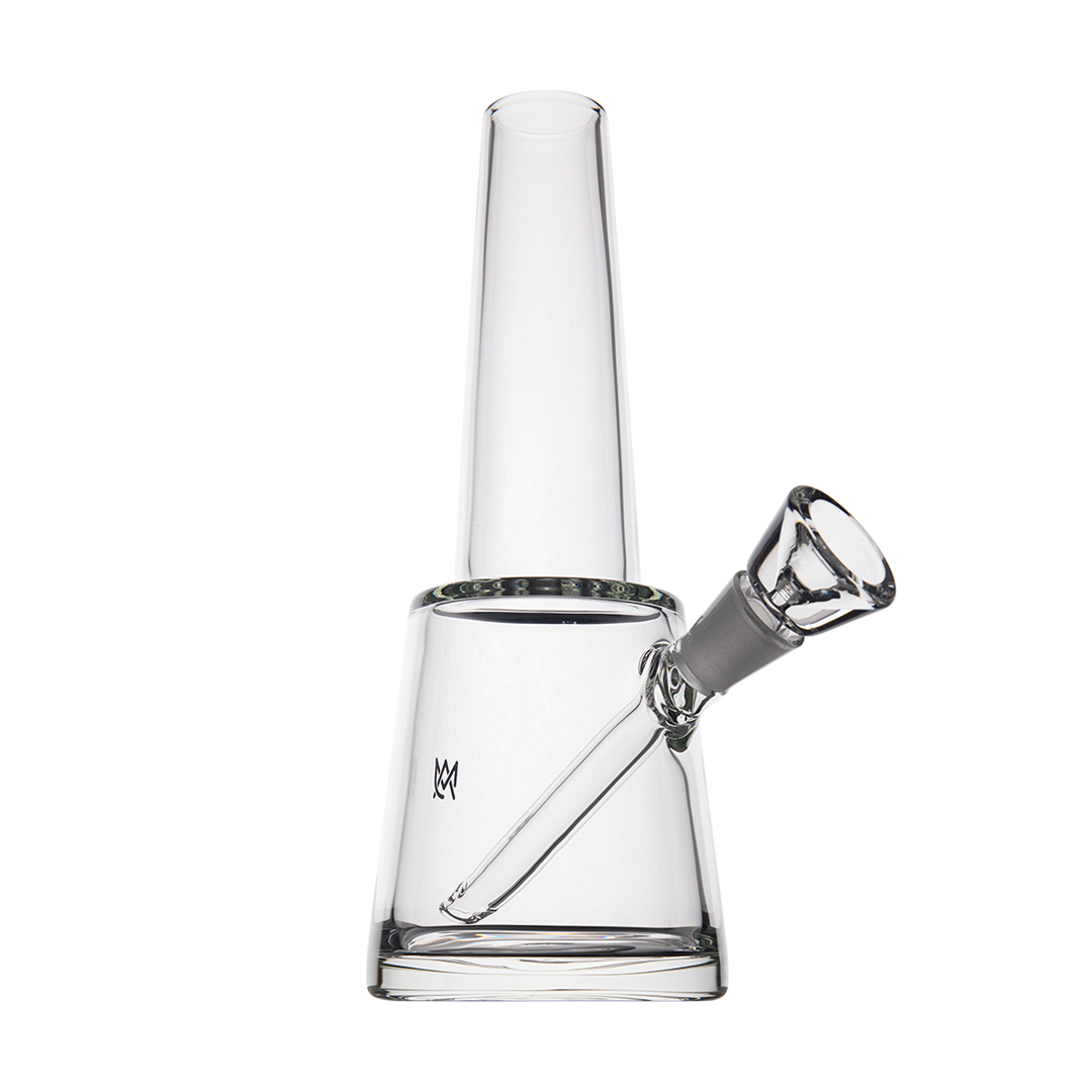MJ Arsenal Summit Premium Borosilicate Glass Bong with 14mm Joint - Front View on White