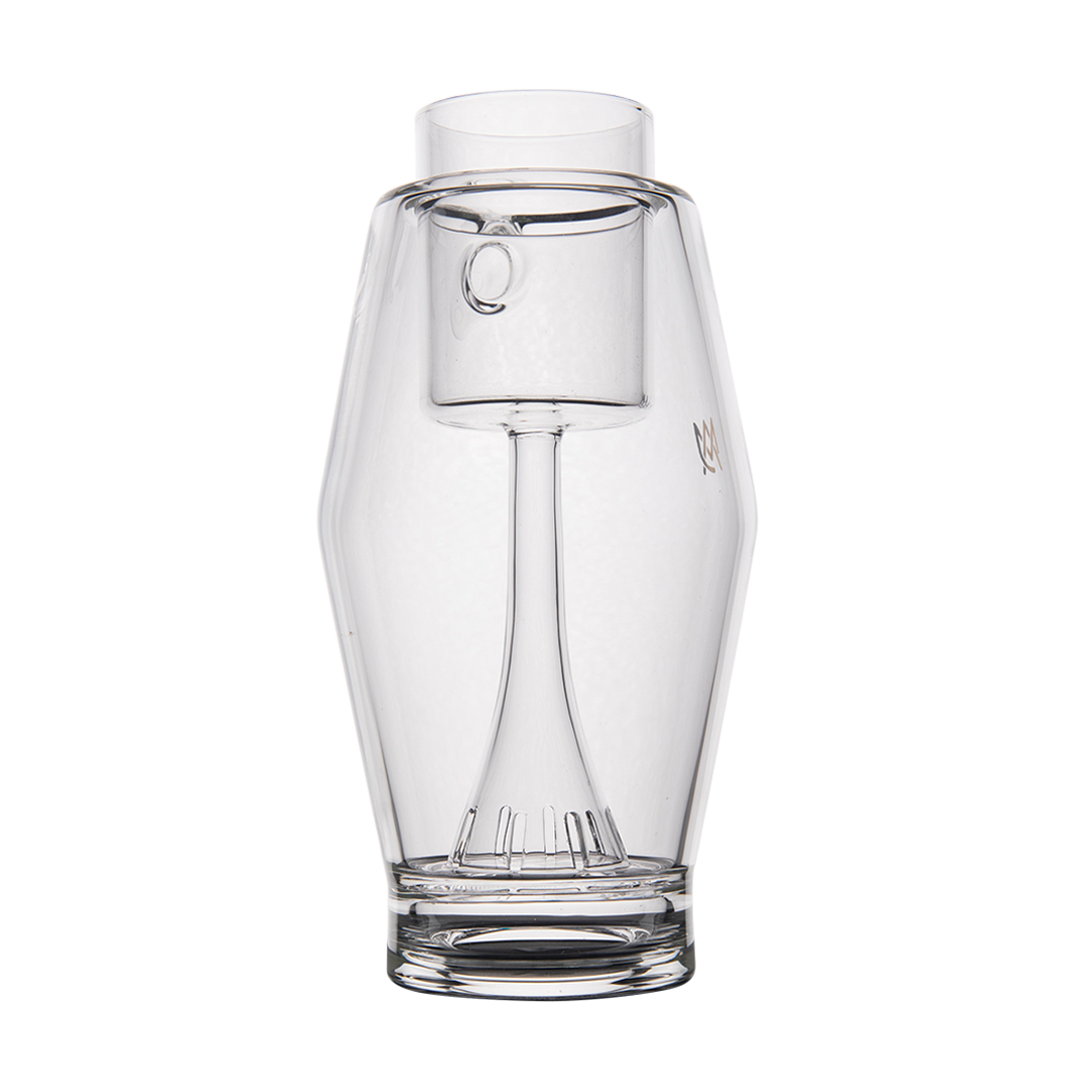 MJ Arsenal Proxy Bubbler, high-quality Borosilicate Glass, clear front view on seamless white background