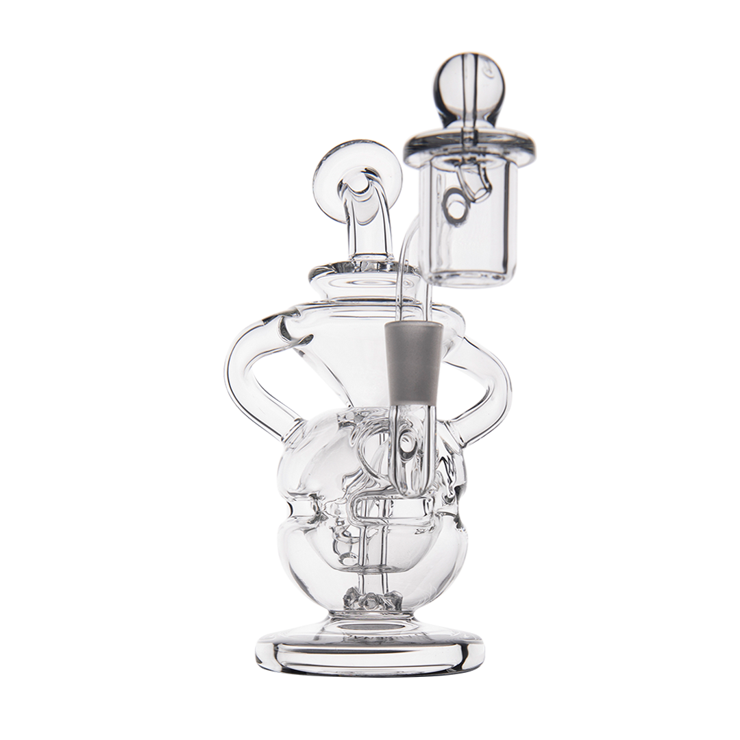 MJ Arsenal Infinity Mini Dab Rig with Banger Hanger and Recycler Design - Front View