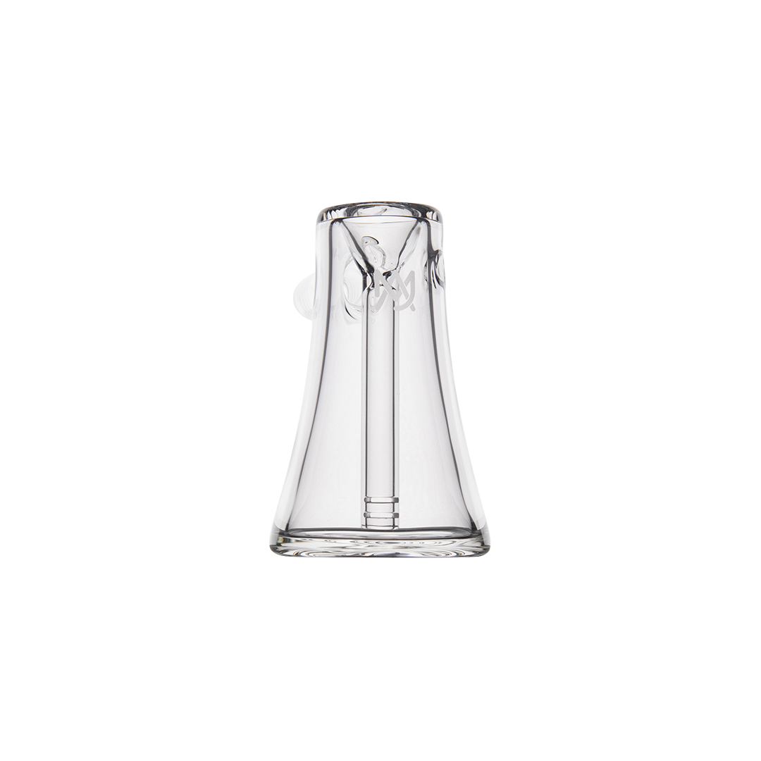 MJ Arsenal Vulkan Bubbler front view on a seamless white background, compact and easy for travel
