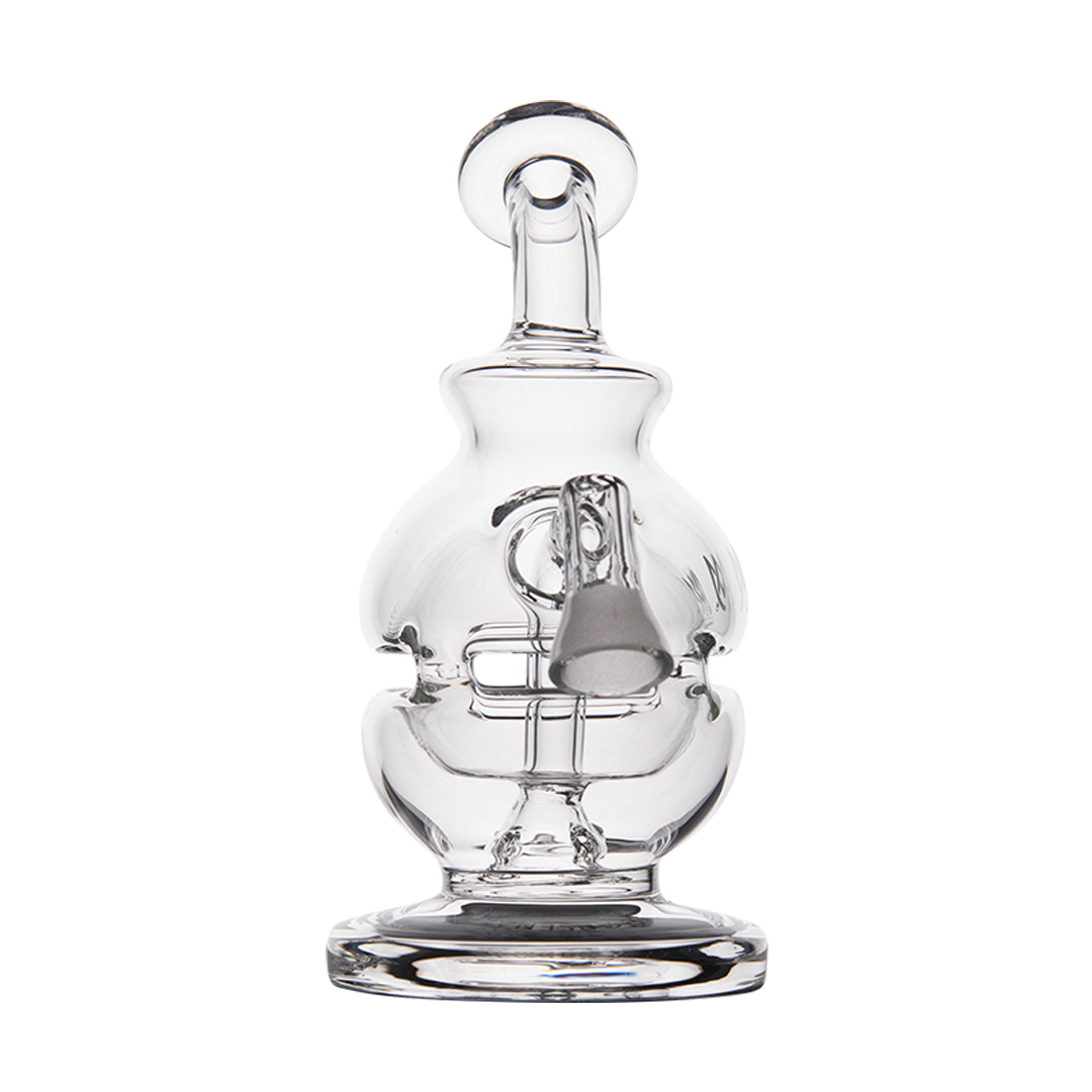 MJ Arsenal Royale Vape Edition compact e-rig with clear glass design, front view on a white background