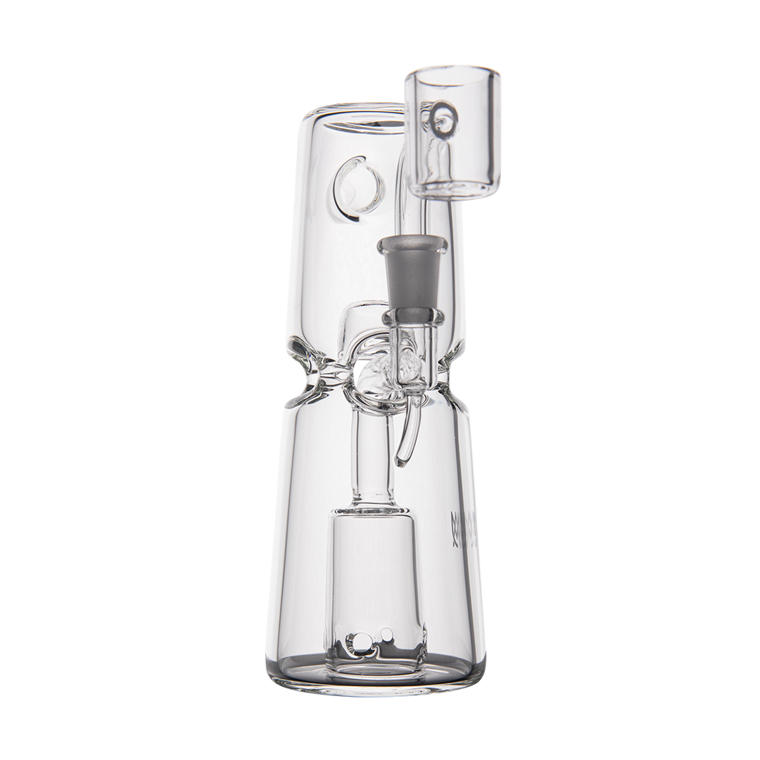 MJ Arsenal Turret Mini Dab Rig with Quartz Bucket - Compact Design Front View