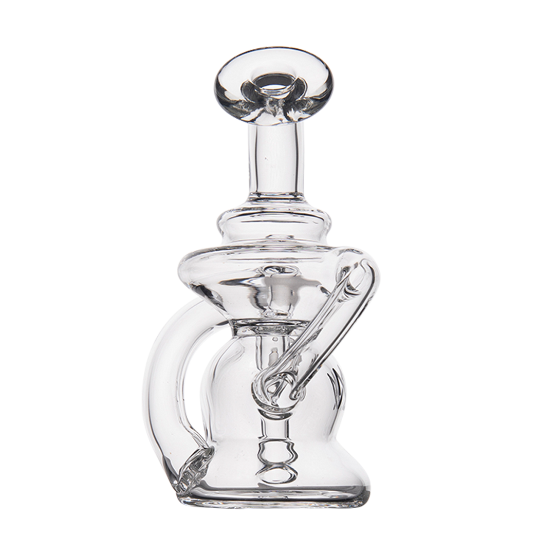MJ Arsenal Hydra Vape Edition - Clear Mini Dab Rig with Side Percolator - Front View