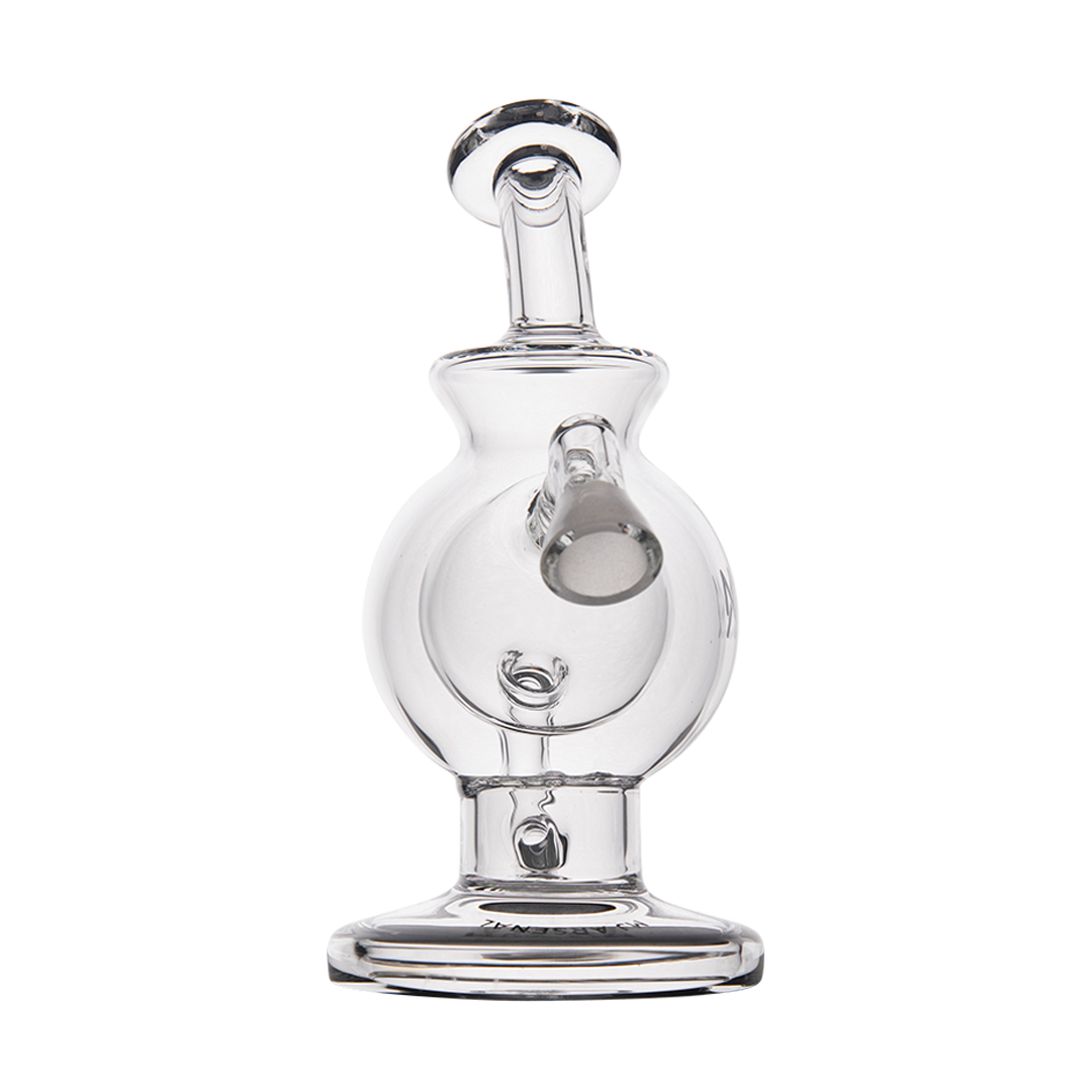 MJ Arsenal Atlas Vape Edition mini dab rig with clear glass design front view on a white background