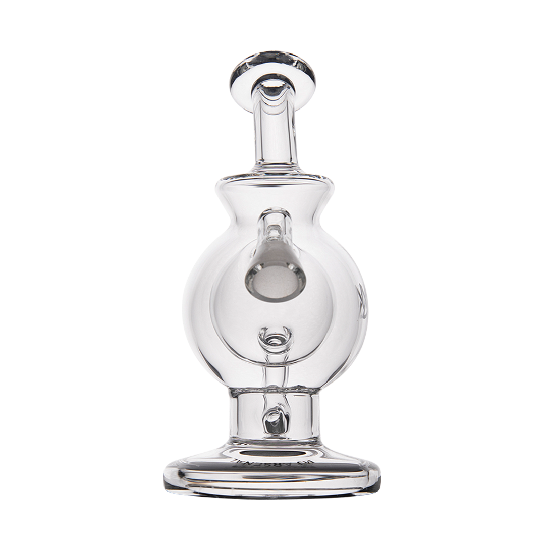 MJ Arsenal Atlas Vape Edition dab rig with clear glass, front view on a white background