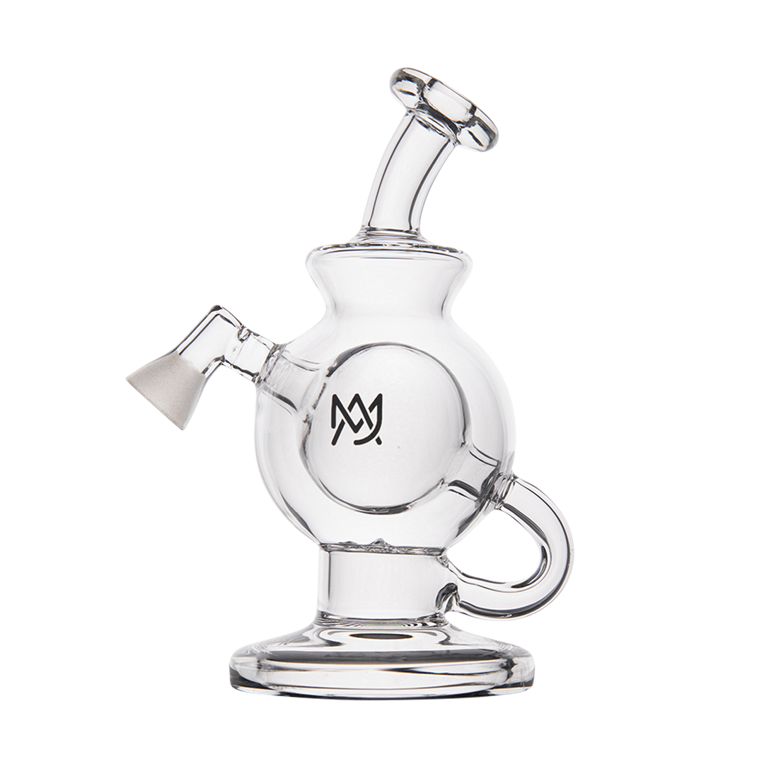 MJ Arsenal Atlas Vape Edition - Compact Glass Dab Rig with Quartz Banger - Front View