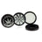 Puff Puff Pass 3 Stage 62mm Aluminum Grinder in Black, Open View Showing All Parts