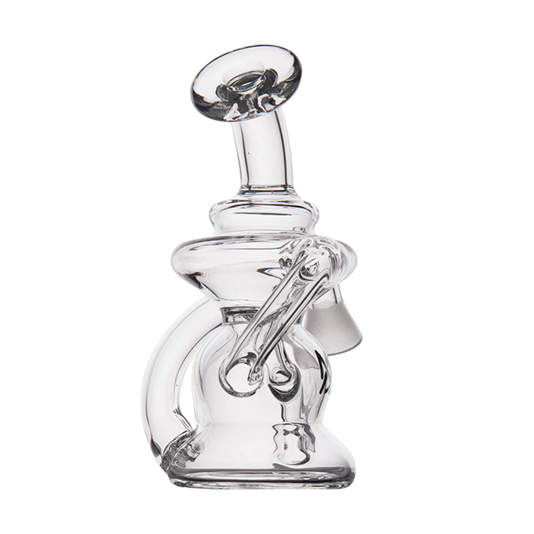 MJ Arsenal Hydra Vape Edition glass dab rig with halo ceramic insert, front view on white background