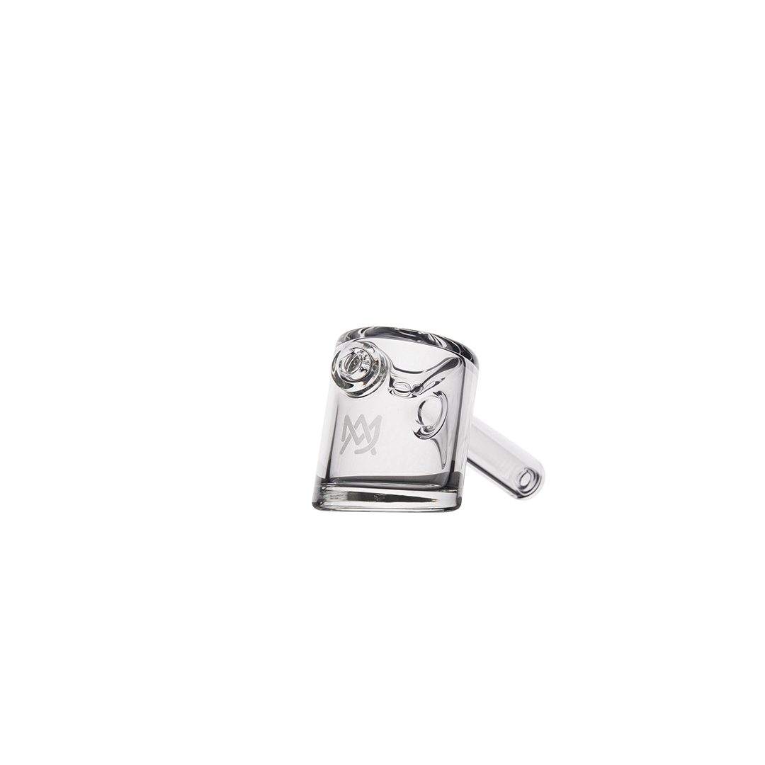 MJ Arsenal Kickstand Hand Pipe - Clear Glass with Compact Design