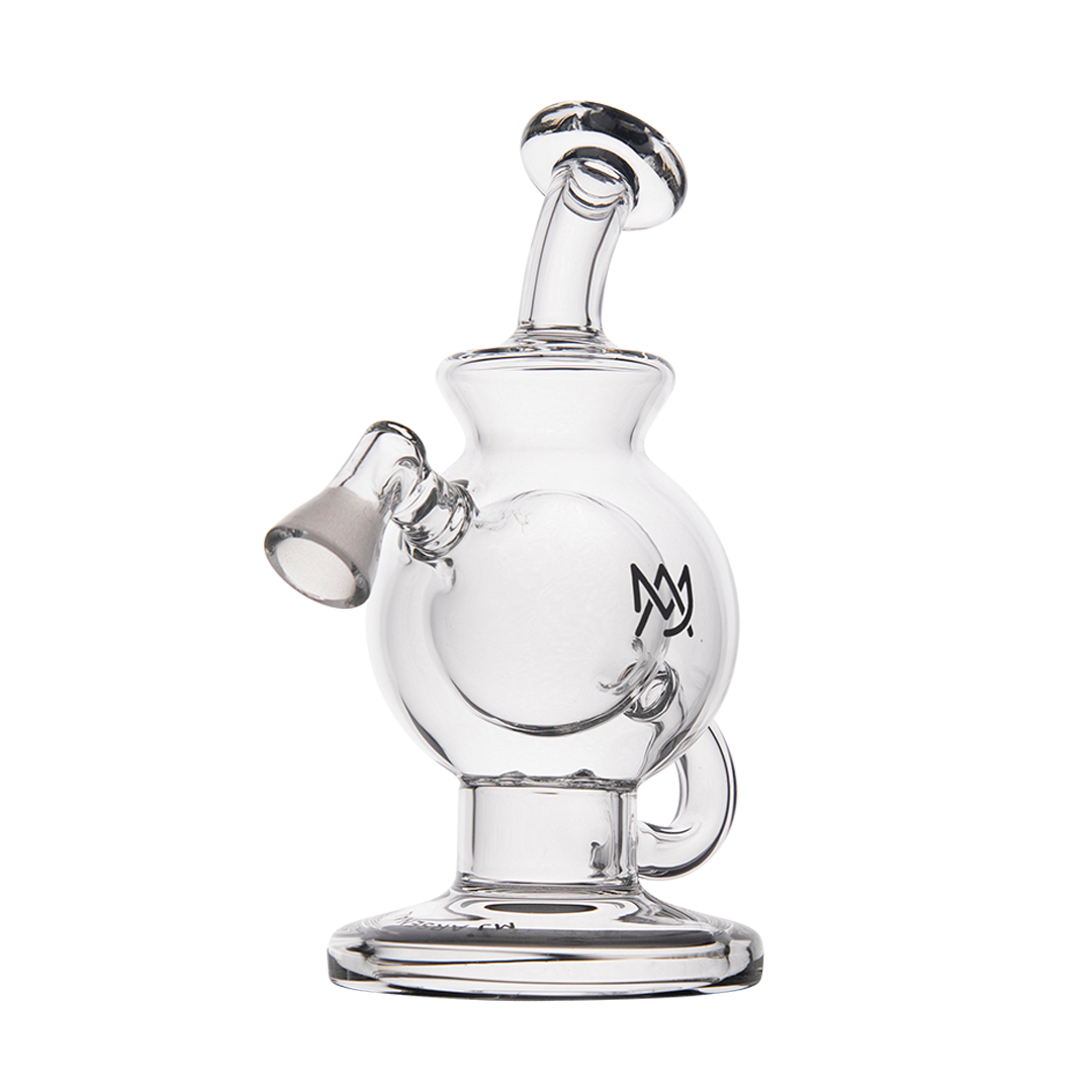 MJ Arsenal Atlas Vape Edition - Compact Glass Dab Rig with MJ Logo - Front View