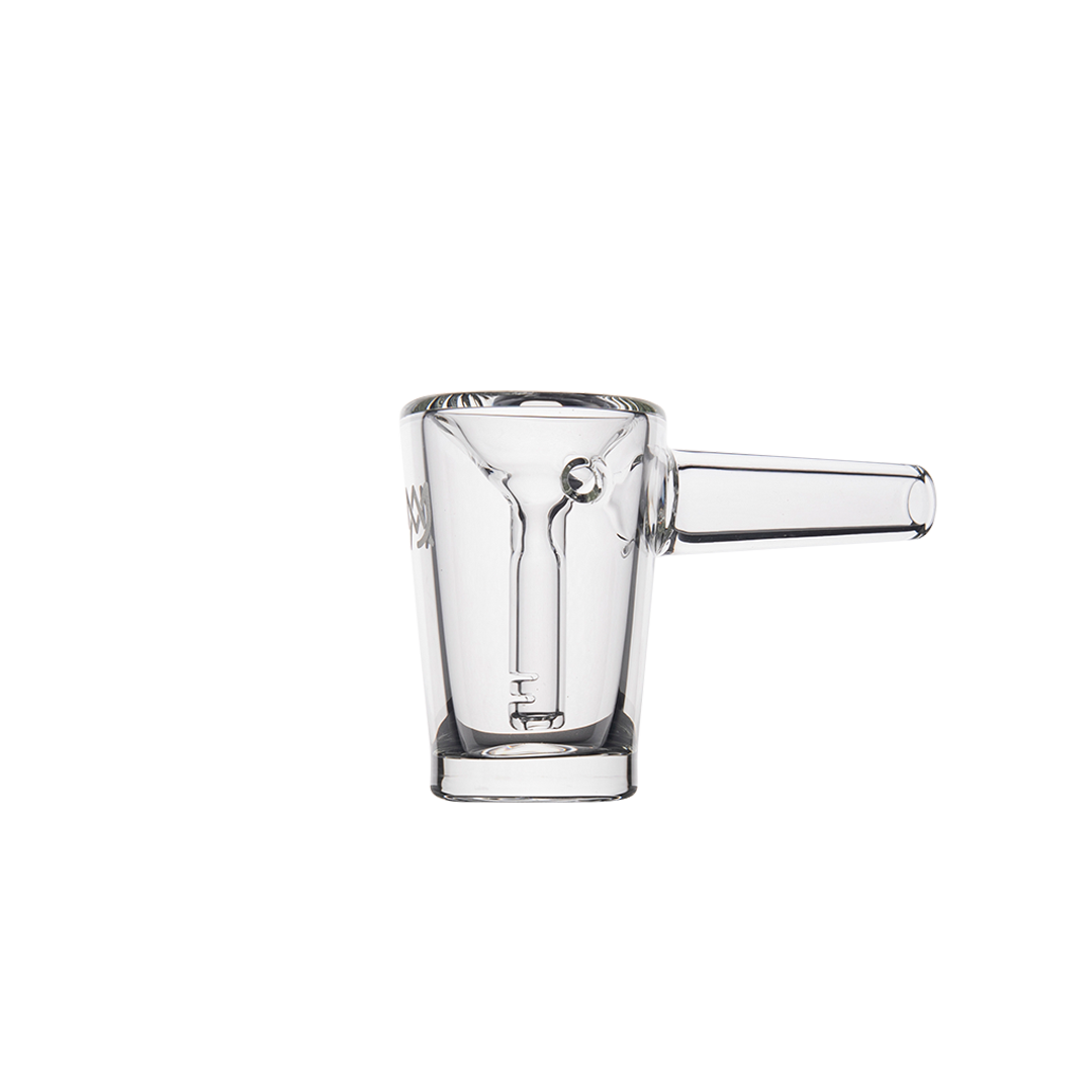 MJ Arsenal Basin Compact Bubbler, 100% Borosilicate Glass with Advanced Water Filtration - Front View