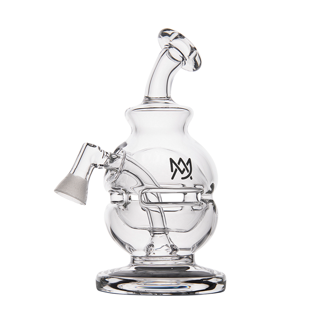 MJ Arsenal Royale Vape Edition dab rig with clear glass and sleek design, front angle view