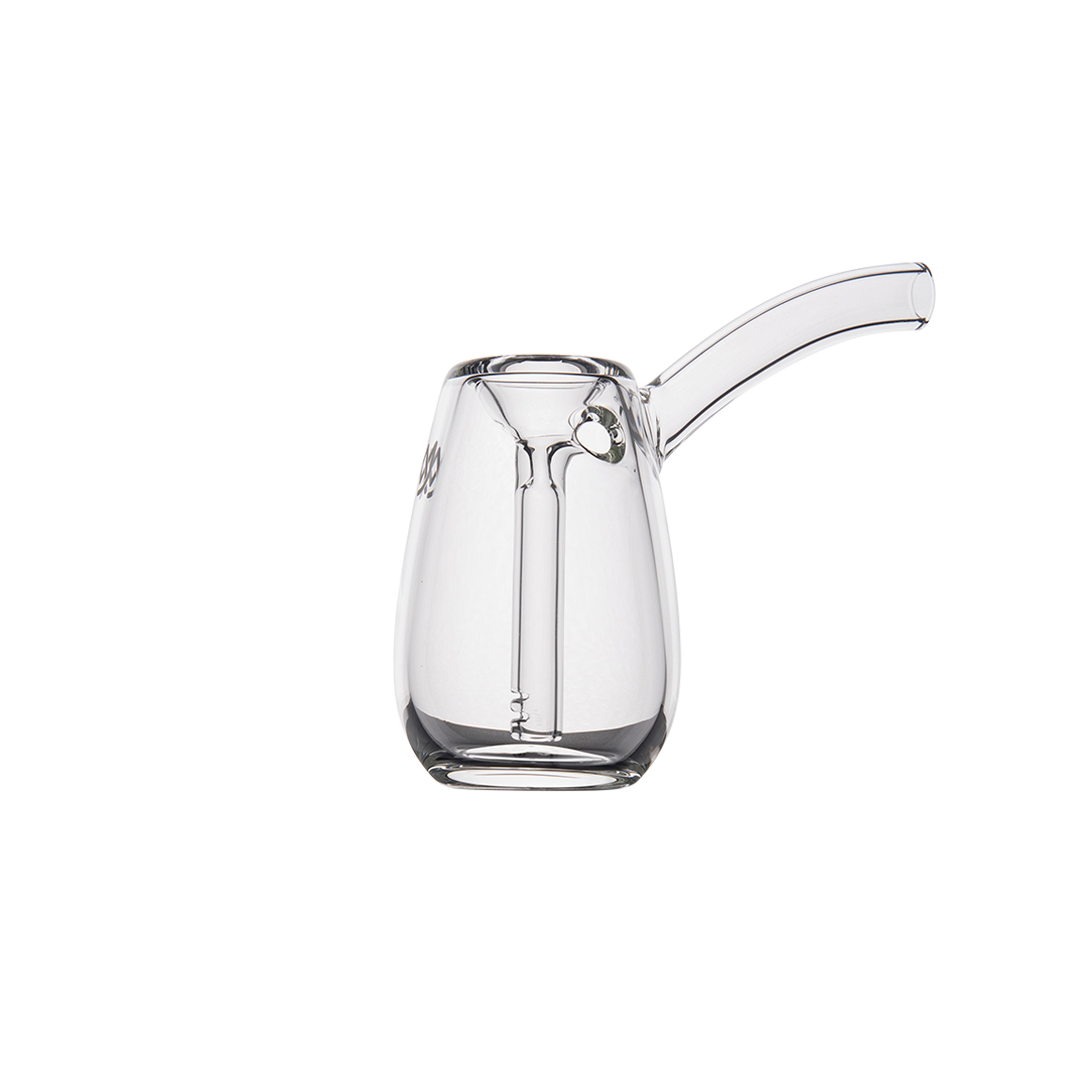 MJ Arsenal Bulb Mini Bubbler in 100% Borosilicate Glass with a sleek side view