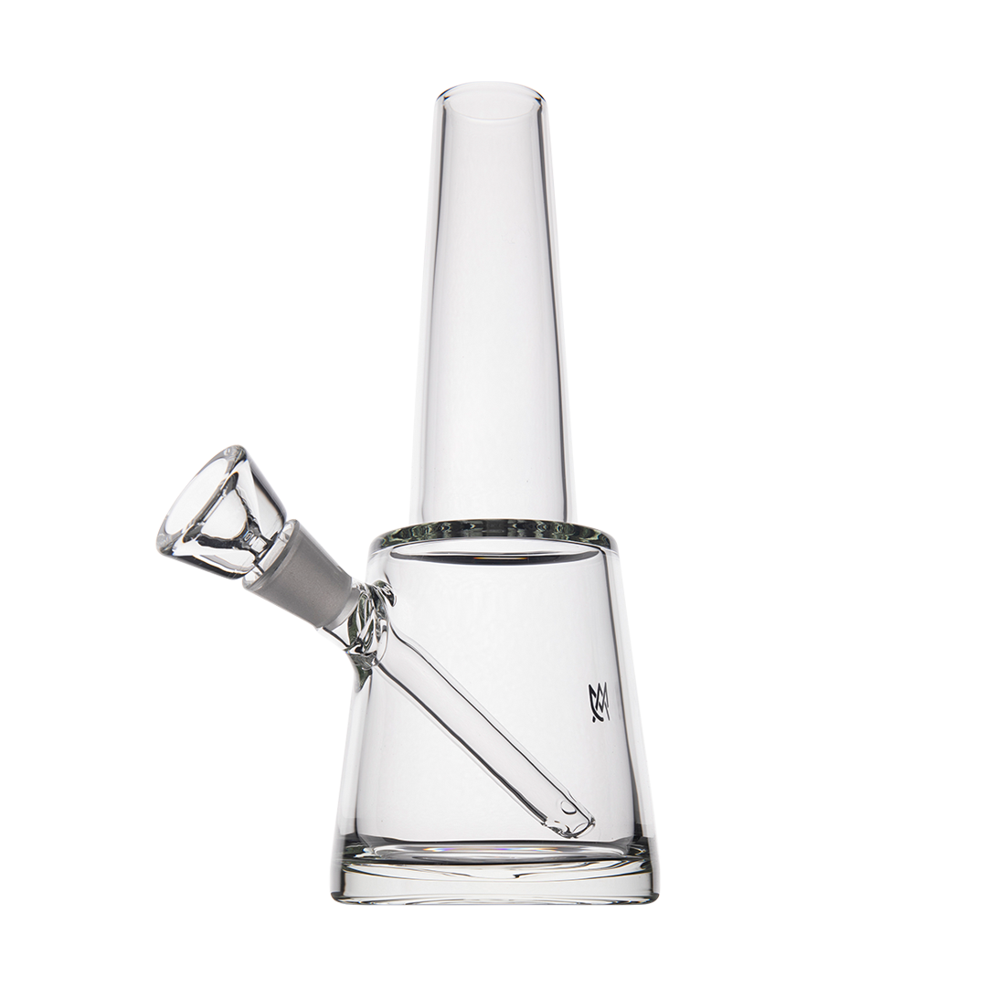 MJ Arsenal Summit Glass Bong with Reinforced Joint - Clear Borosilicate - Front View
