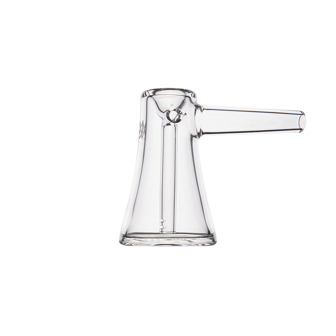 MJ Arsenal Vulkan Bubbler - Compact Clear Glass with Smooth Hits Design