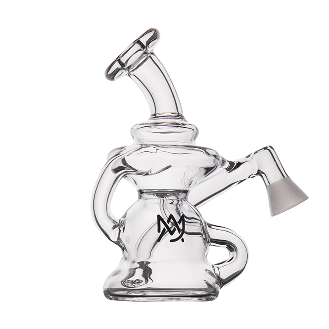 MJ Arsenal Hydra Vape Edition dab rig with halo ceramic insert, angled side view