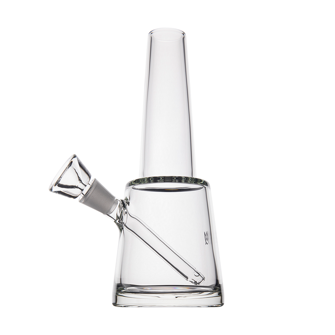 MJ Arsenal Summit Borosilicate Glass Bong with 14mm Joint - Clear Front View