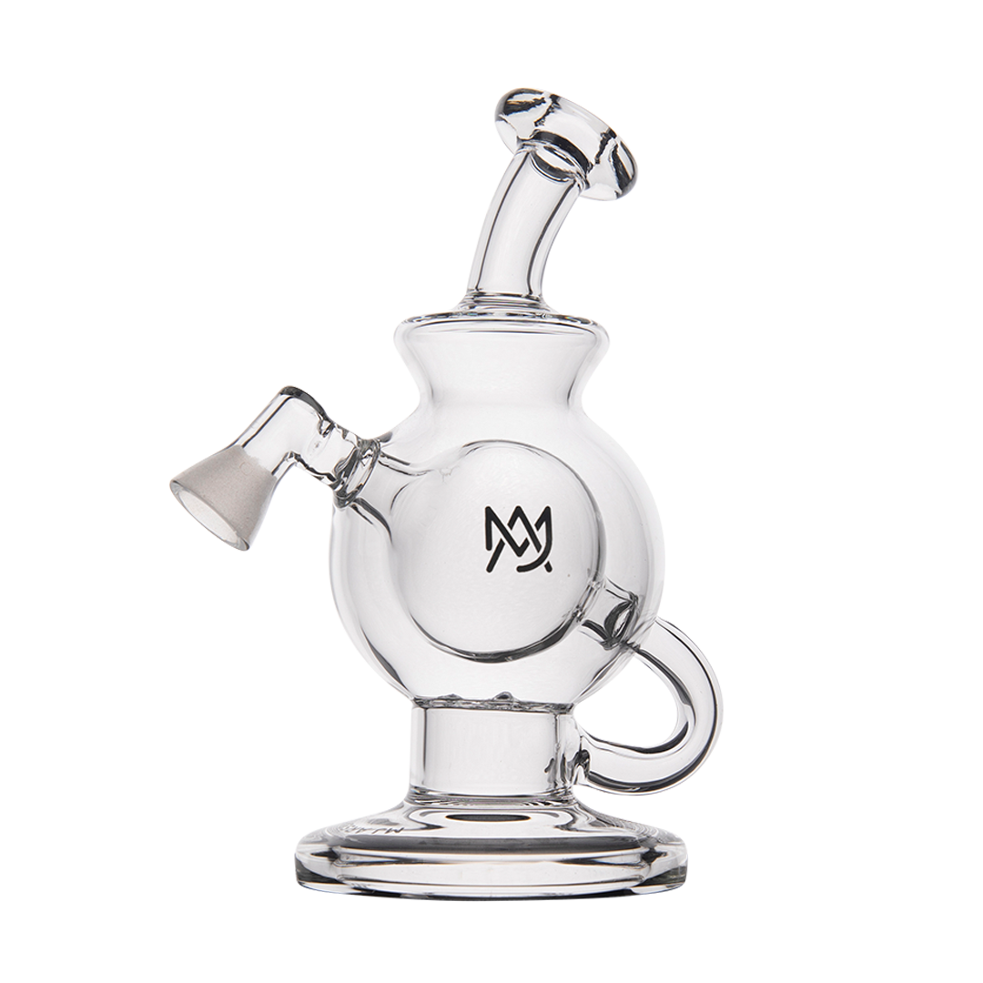 MJ Arsenal Atlas Vape Edition portable dab rig with quartz banger, front view on white background