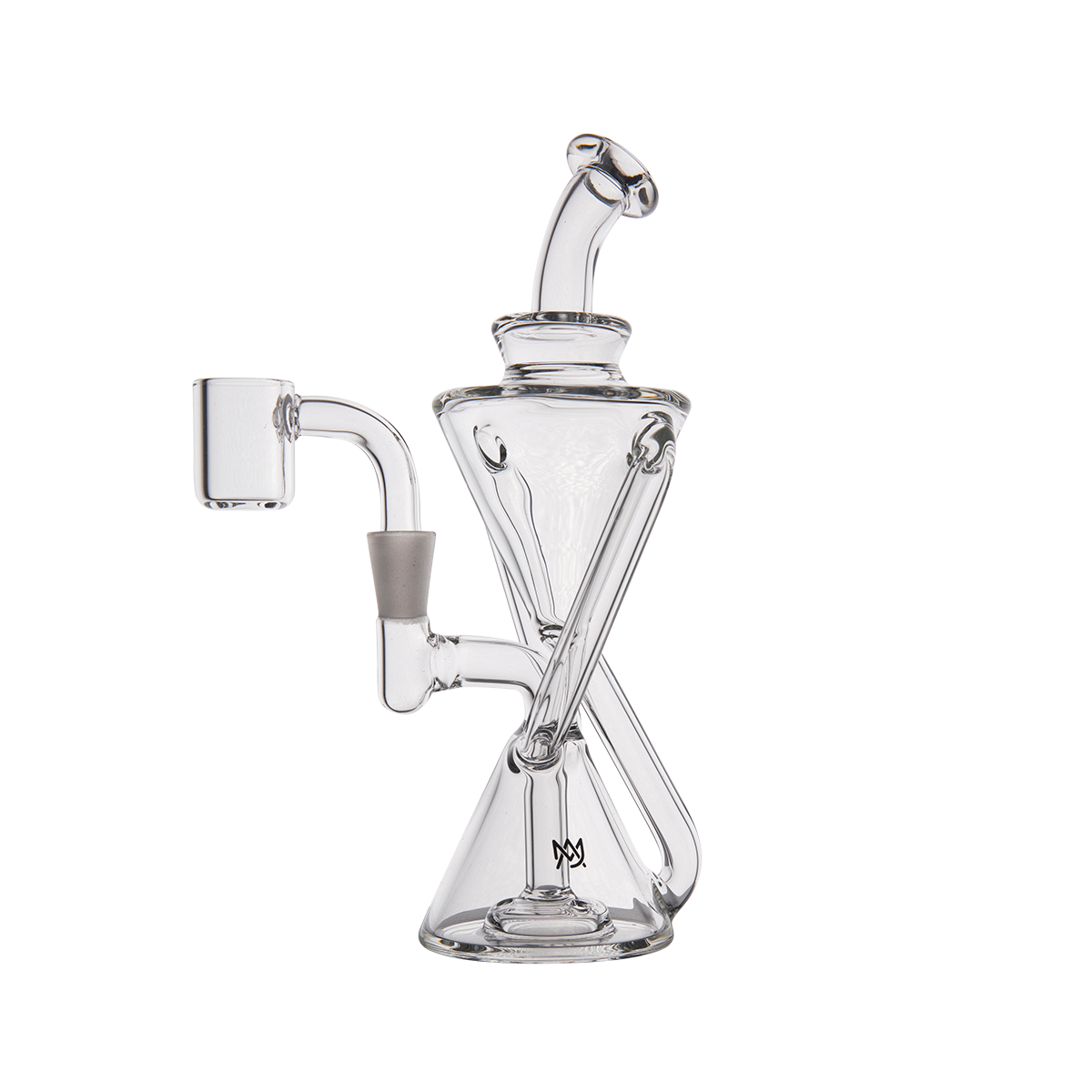 MJ Arsenal Time Turner Mini Dab Rig with Quartz Bucket - Compact Design