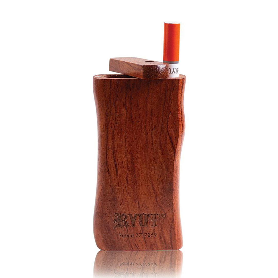 Ryot Walnut Ergonomic Wooden Dugout with Magnetic Poker and Taster Bat