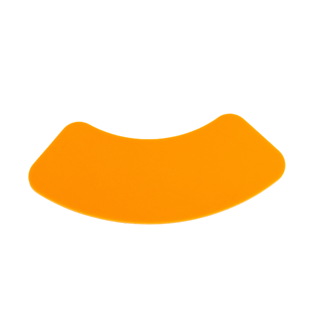 Blazy Susan Spinning Rolling Tray in Vibrant Orange - Top View